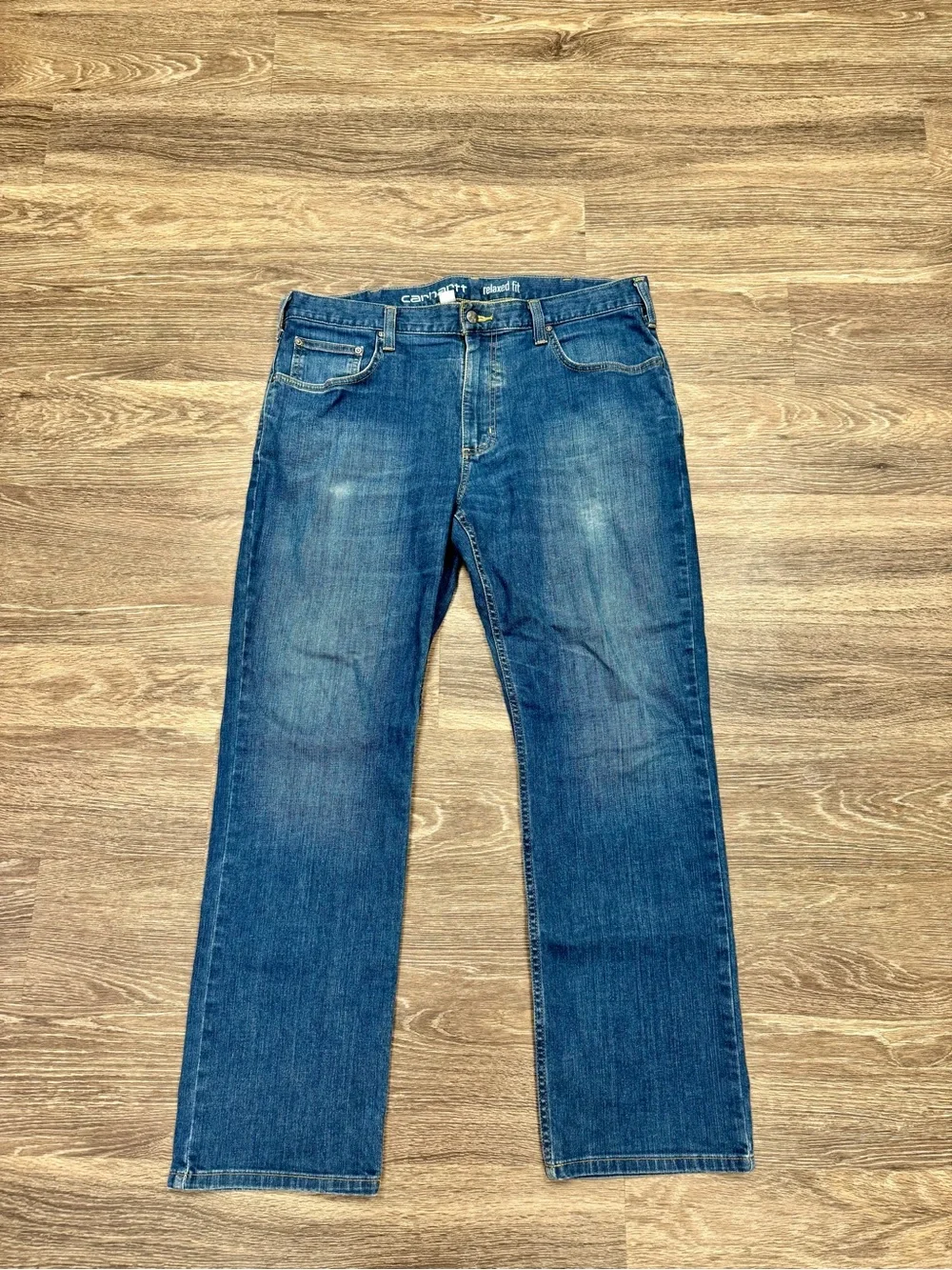 Carhartt Rugged Flex Relaxed Fit Straight Leg Jeans Mens 36x30 Blue